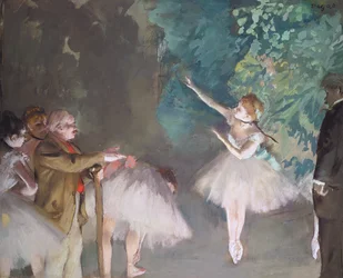 Balletøvelse (pastel og olie)
